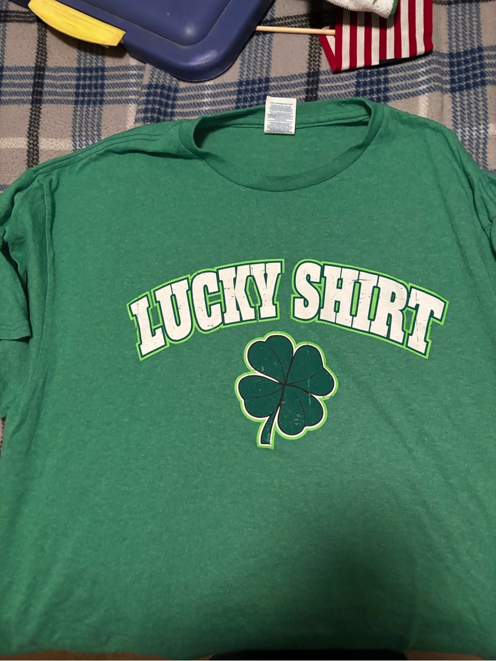 Delta Kids Green 'Lucky Shirt' Tee with Clover Graphic